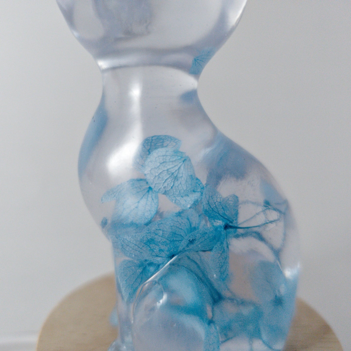 Blue Flower Cat Night Light